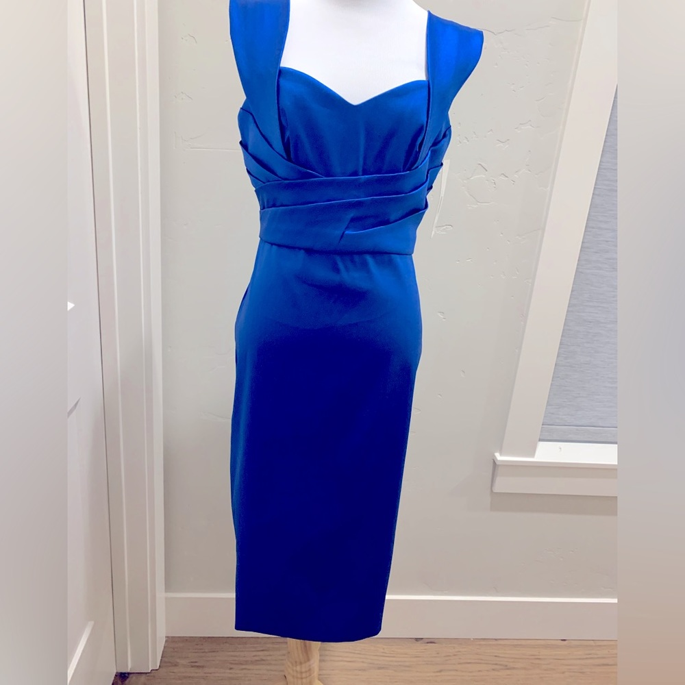 Theia semi formal in a gorgeous cobalt blue color. New with tags.